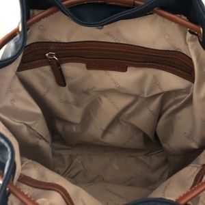 calvin klein double buckle backpack